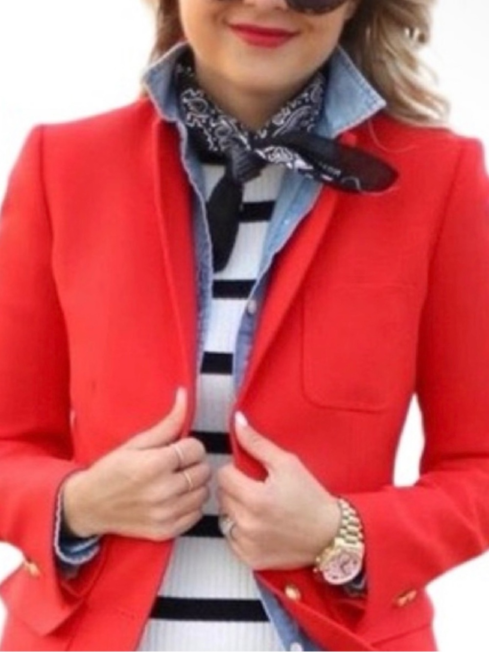 J. CREW Fiery Sunset Rhodes Linen Blazer Size 4